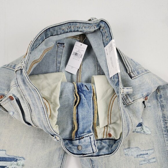 SOLD OUT American Eagle Jeans Mens 31x30 Blue Airflex + Temp Tech Skinny NWT - Picture 5 of 13